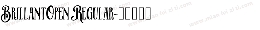 BrillantOpen Regular字体转换